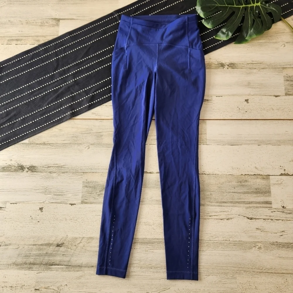 Lululemon Swift Speed High Rise Tight Leggings Psychic Blue Size 4